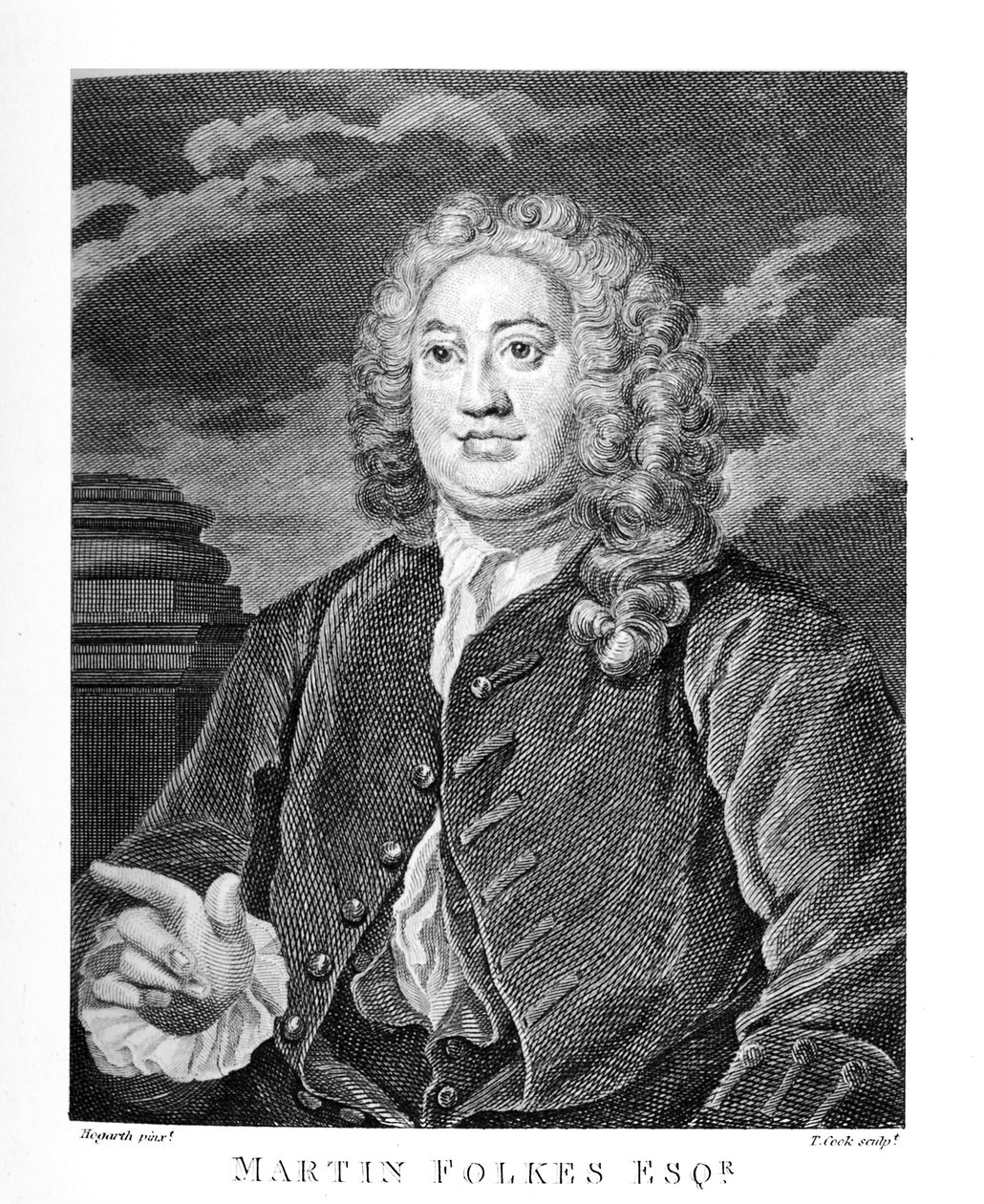 Martin Folkes esq. door William Hogarth