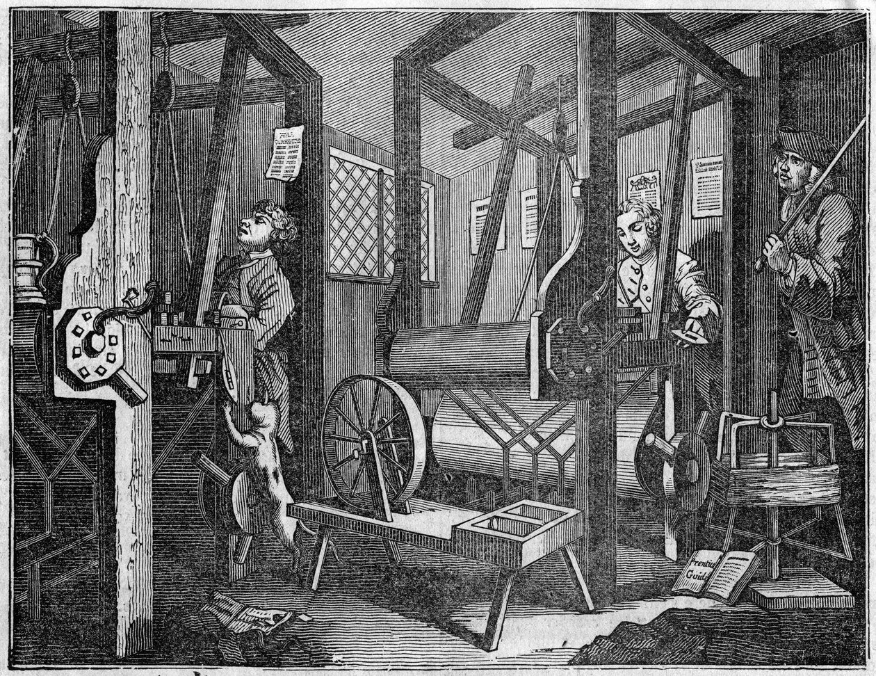 TEXTIELFABRIEK door William Hogarth