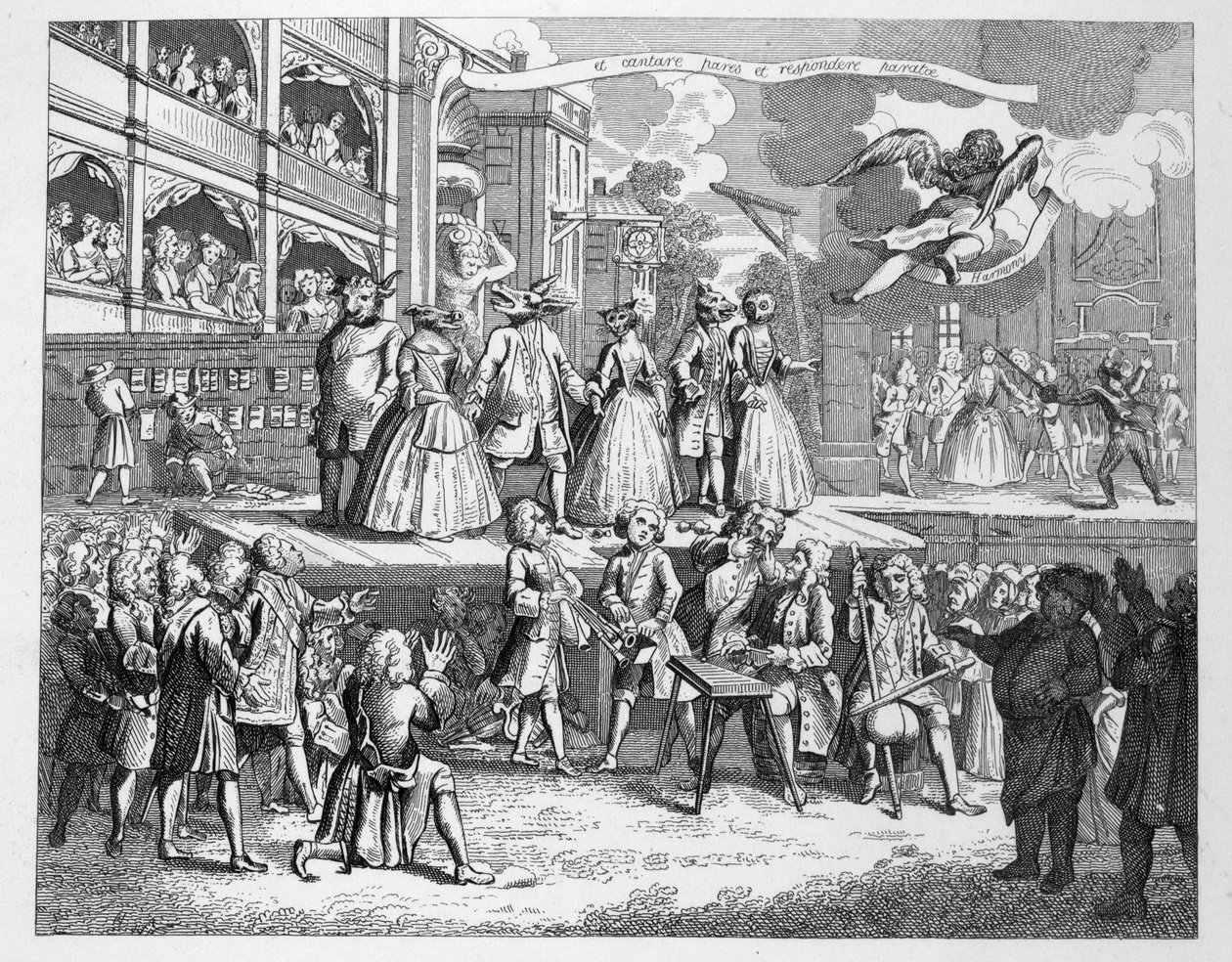 De Bedelaarsopera Geburleskeerd door William Hogarth