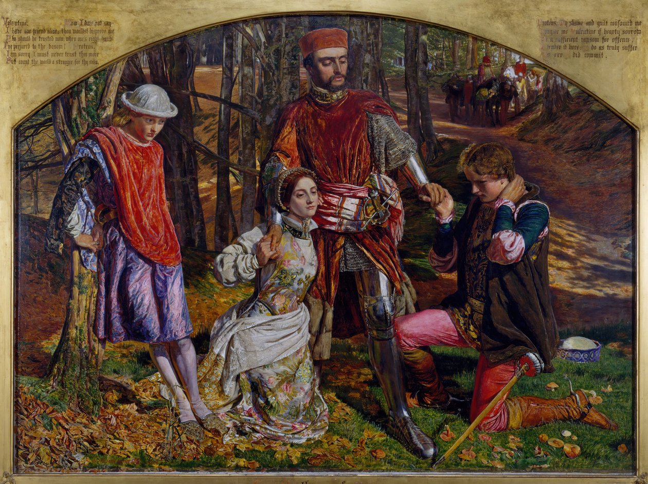 Twee Heren van Verona door William Holman Hunt