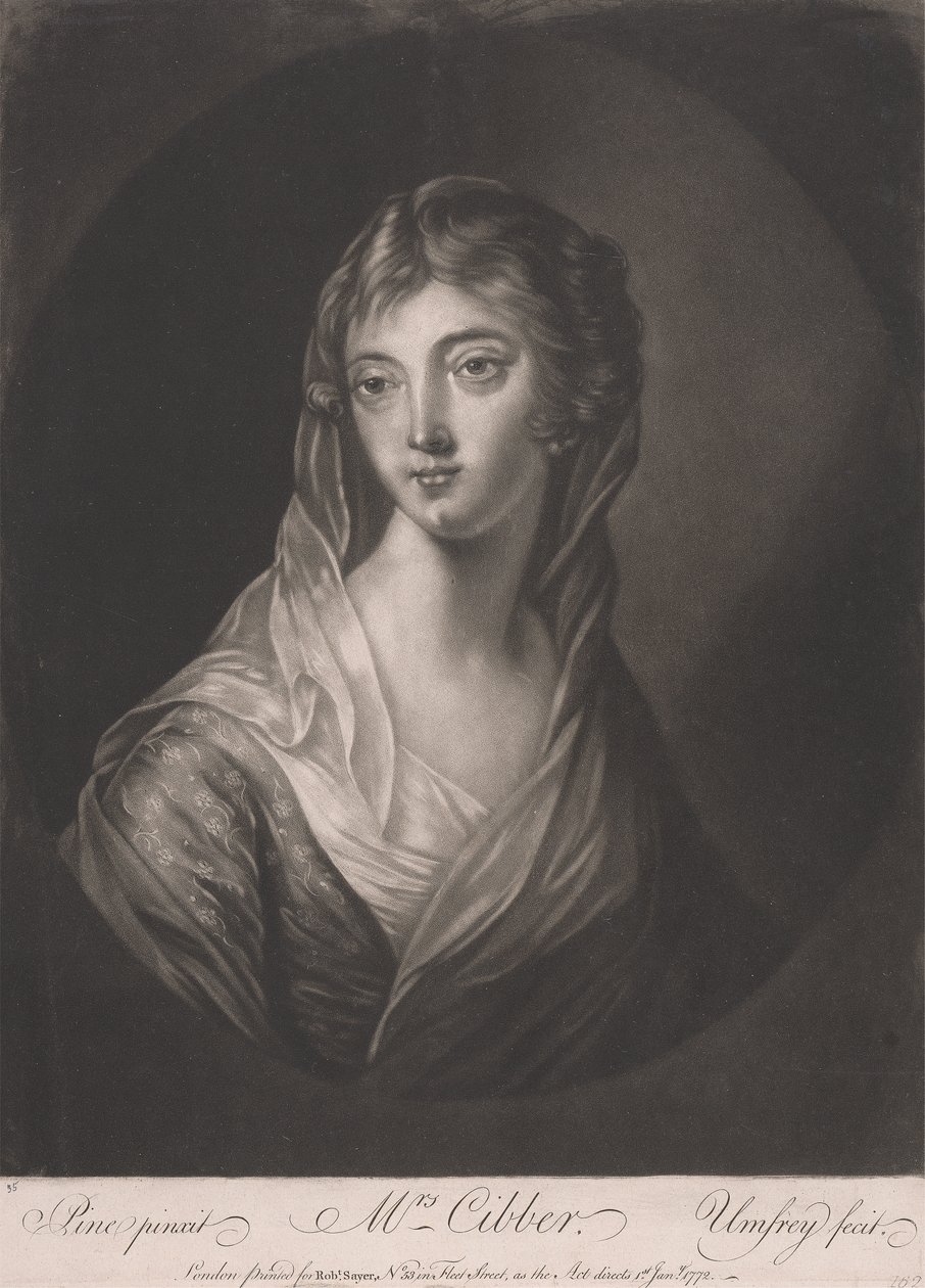 Mevrouw Cibber door William Humphrey