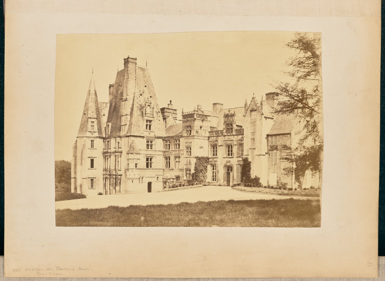 Château de Fontaine-Henri, bij Caen door William J. Stillman