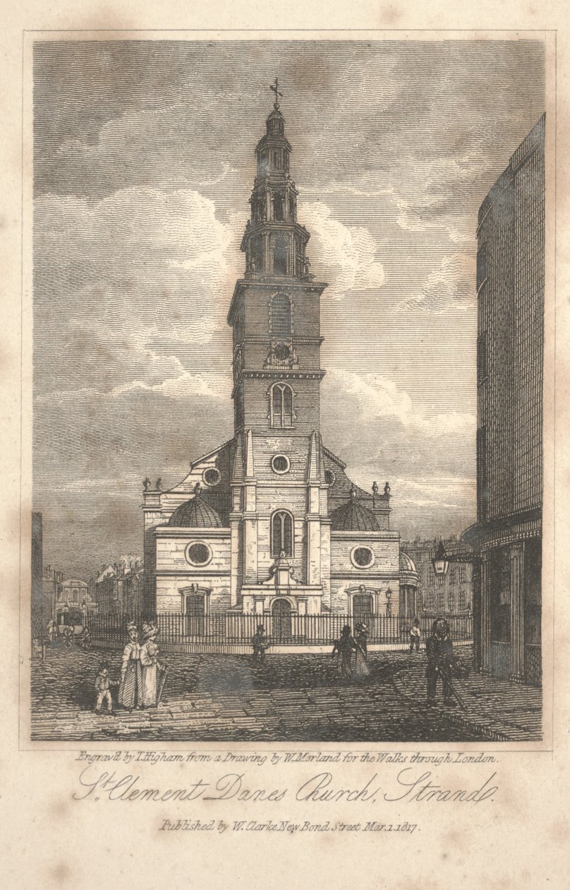 St. Clement Danes Kerk, Strand door William Kendall Morland