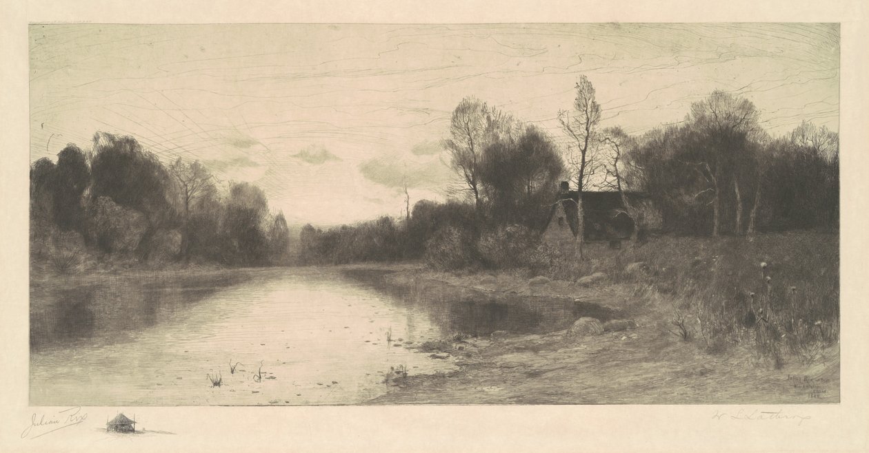 Aan de Wanaque door William Langson Lathrop