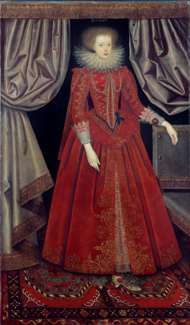 Catherine Knevet, c.1615 door William Larkin