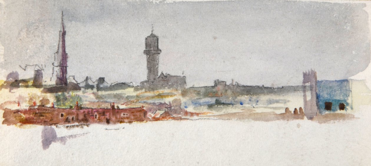 Kuststad door William Lionel Wyllie
