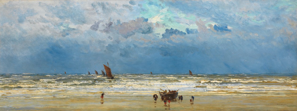 Weer Thuis, c.1880 door William Lionel Wyllie