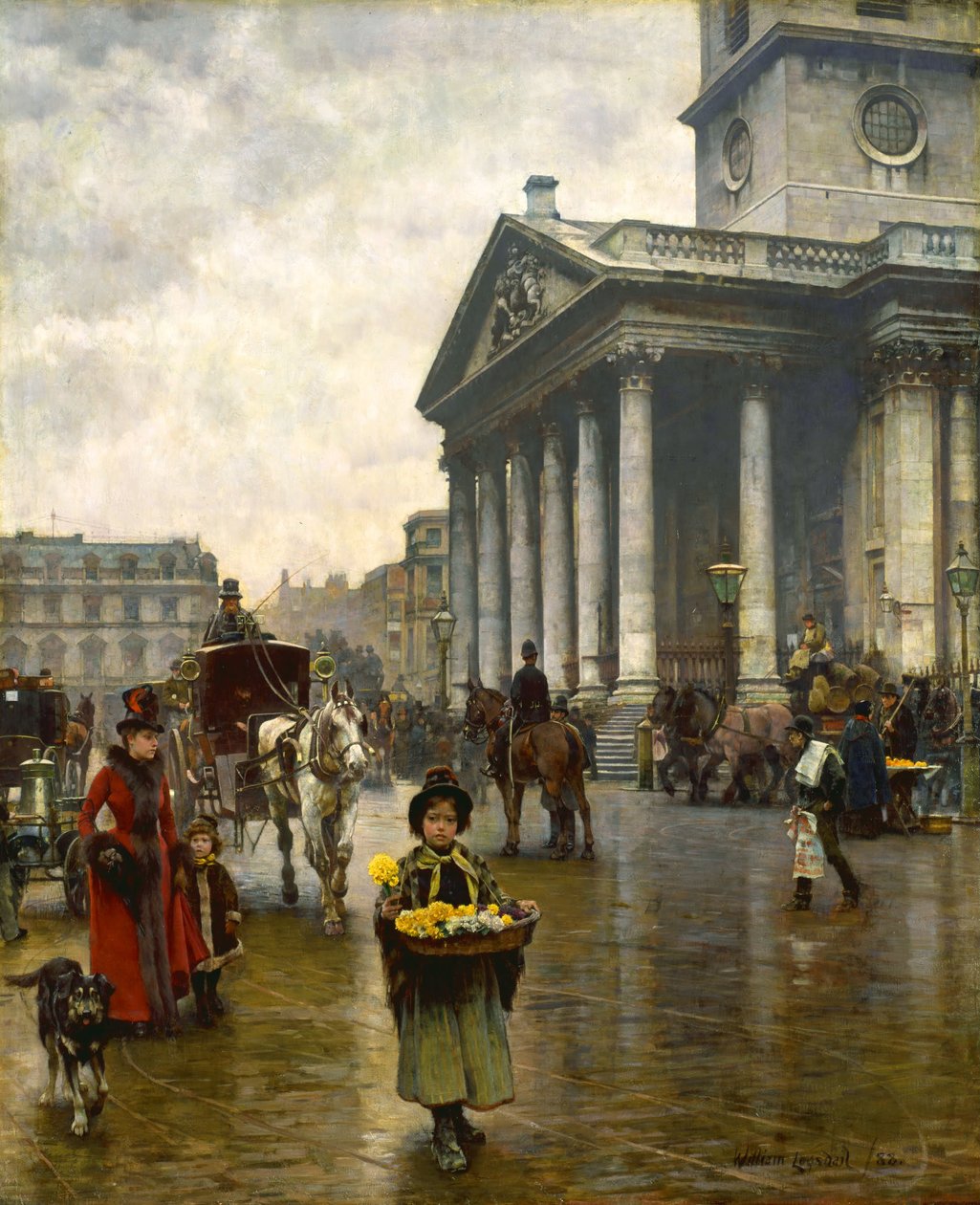 St Martin-in-the-Fields door William Logsdail