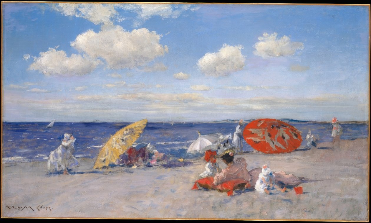 Aan zee door William Merritt Chase