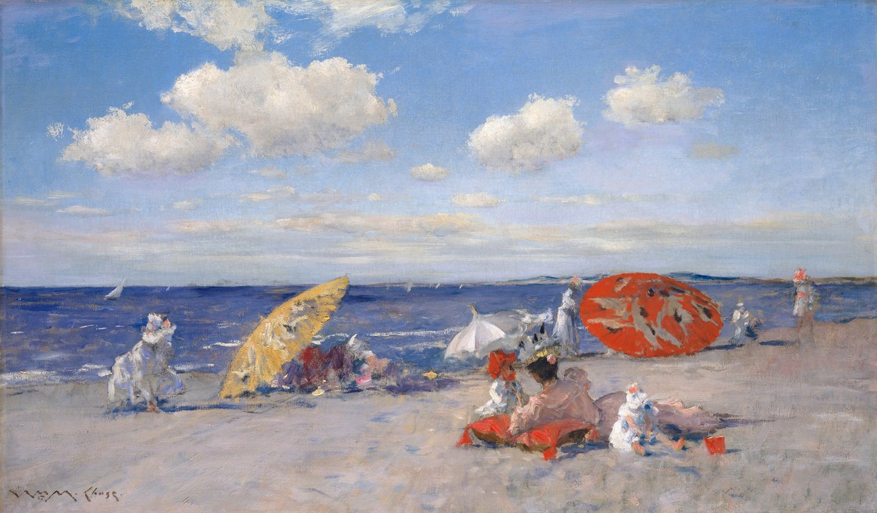 Aan zee door William Merritt Chase