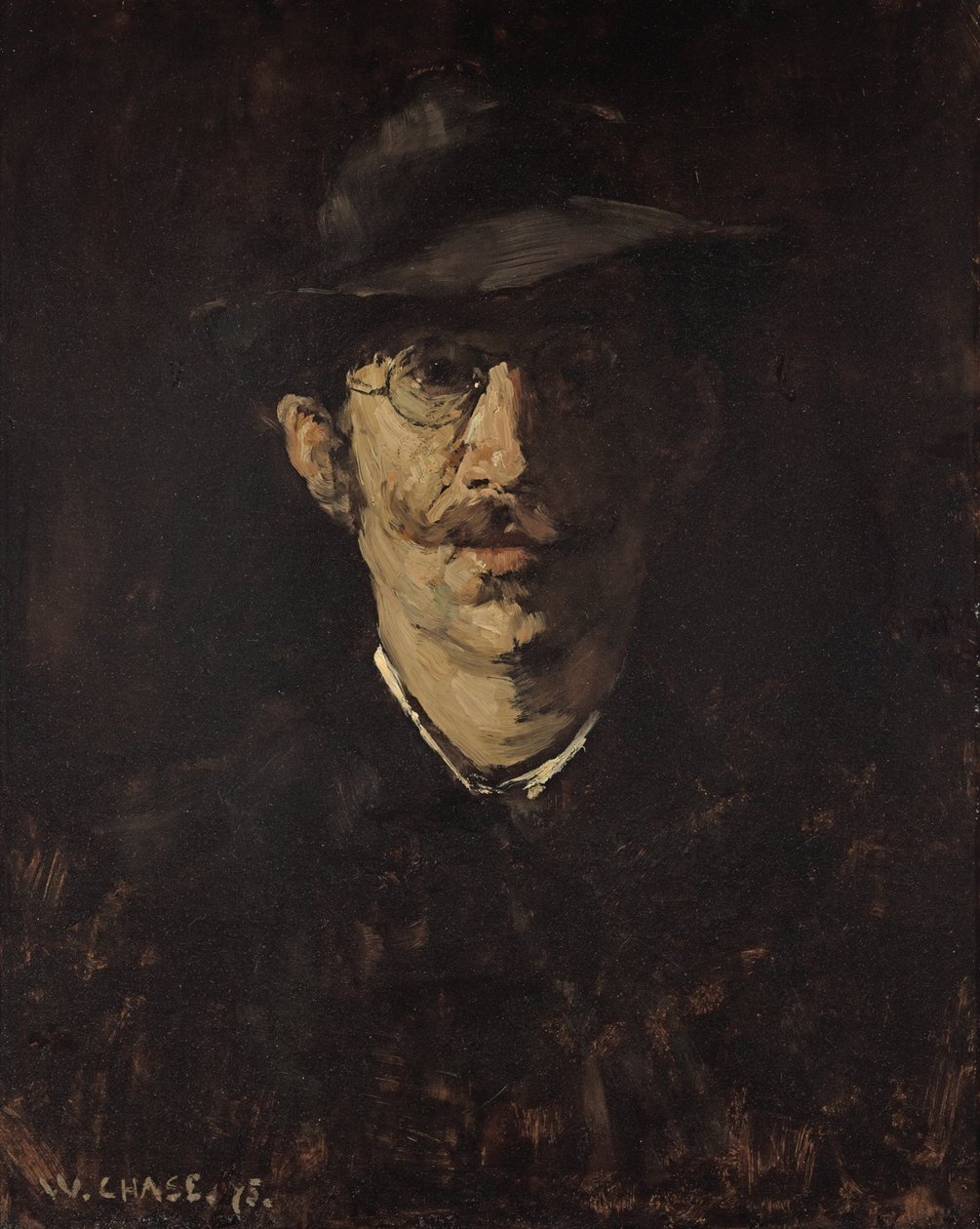 Portret van Hugo von Habermann door William Merritt Chase