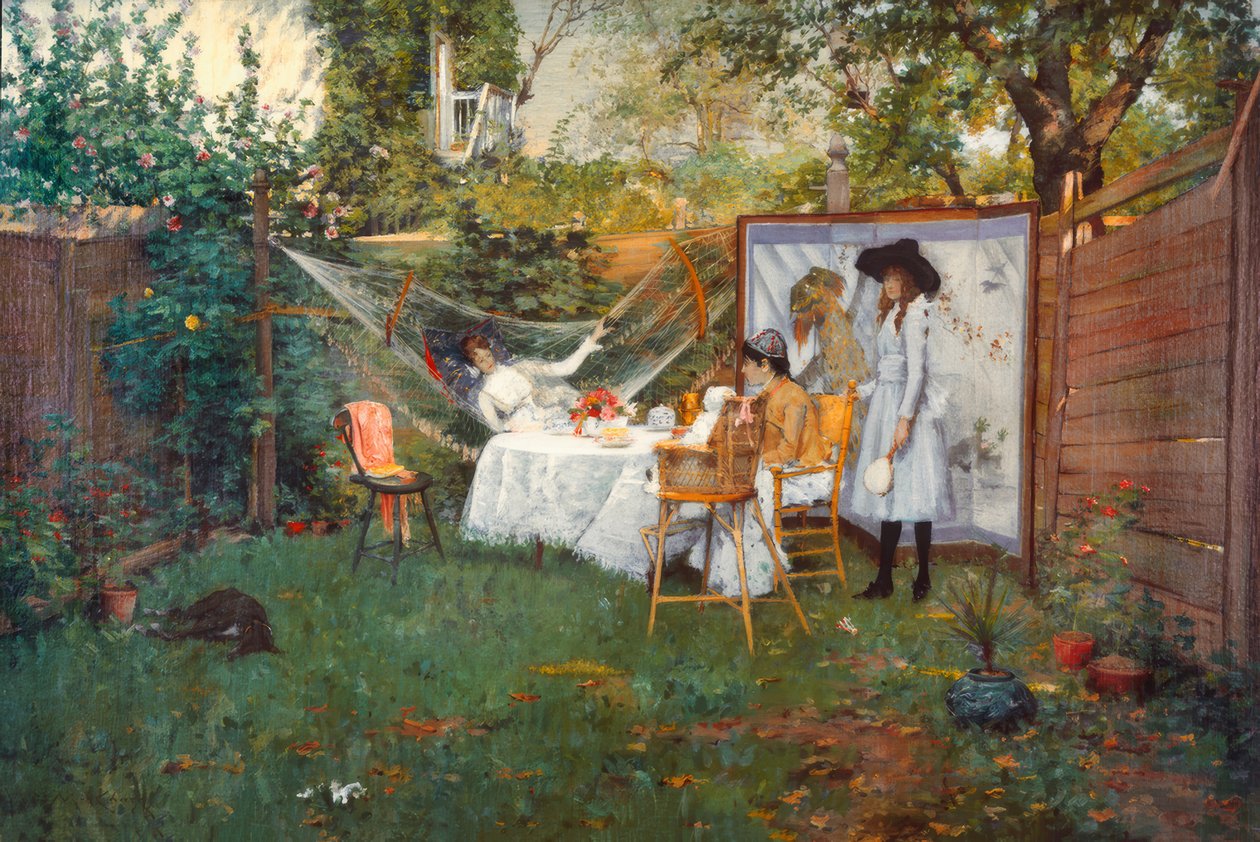 Ontbijt in de open lucht door William Merritt Chase