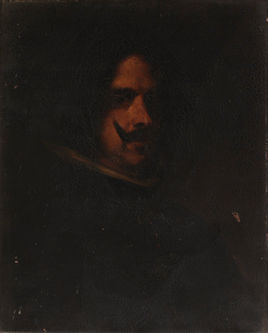 Hoofd van een man door William Merritt Chase