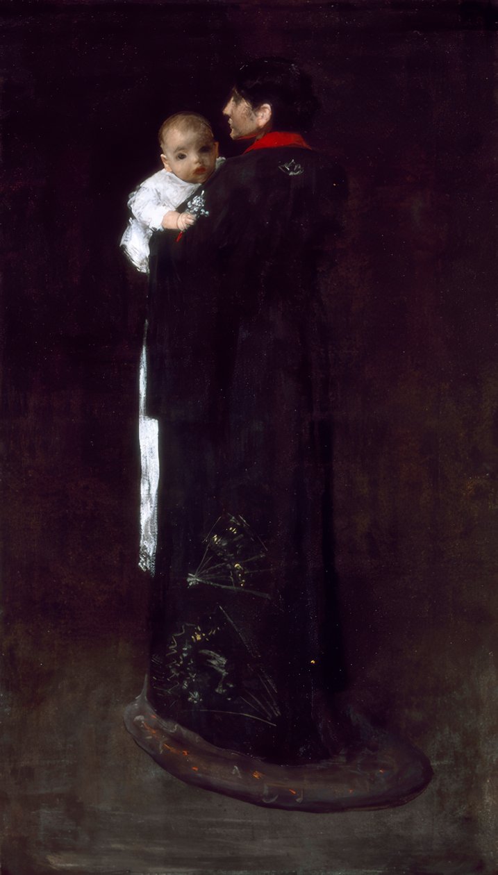 Moeder en Kind door William Merritt Chase
