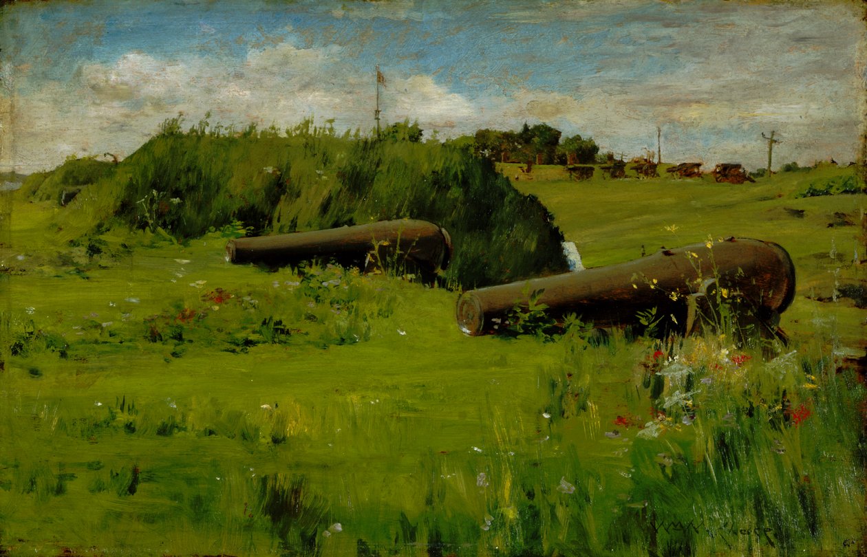 Vrede, Fort Hamilton door William Merritt Chase