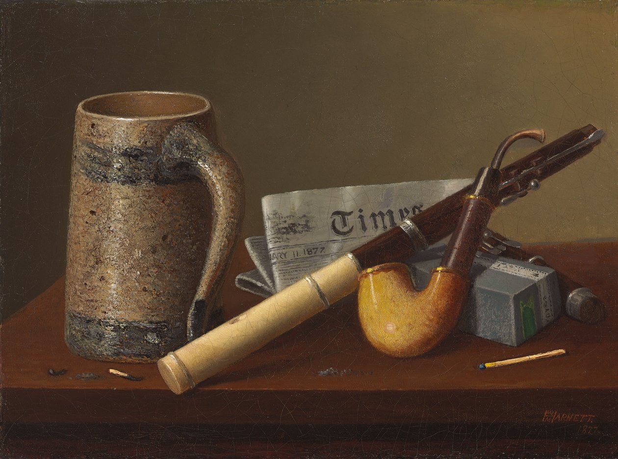 Fluit en tijden, 1877 door William Michael Harnett