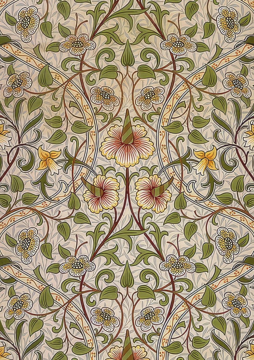 Decoratiestof door William Morris