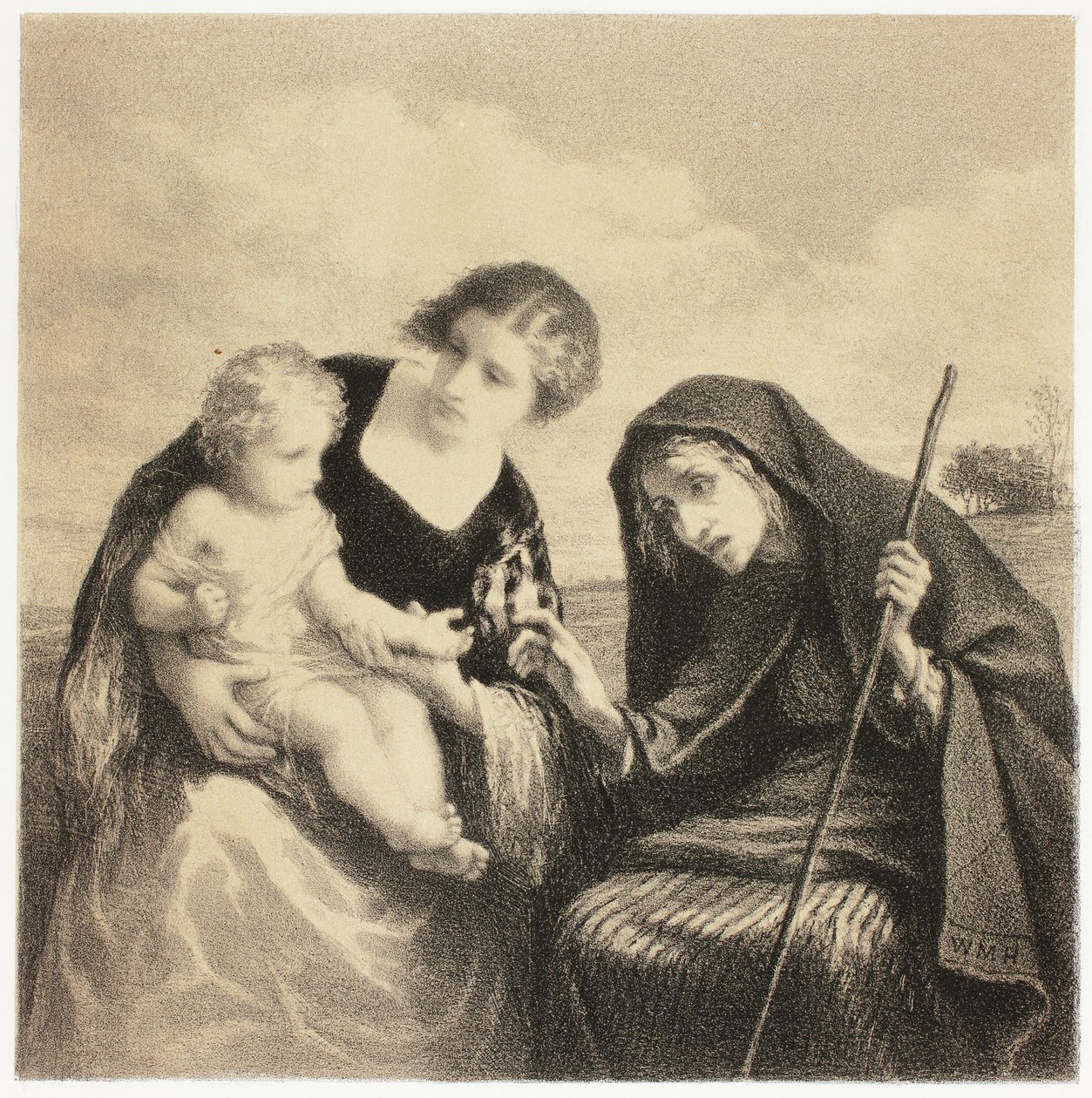 De Waarzegger door William Morris Hunt