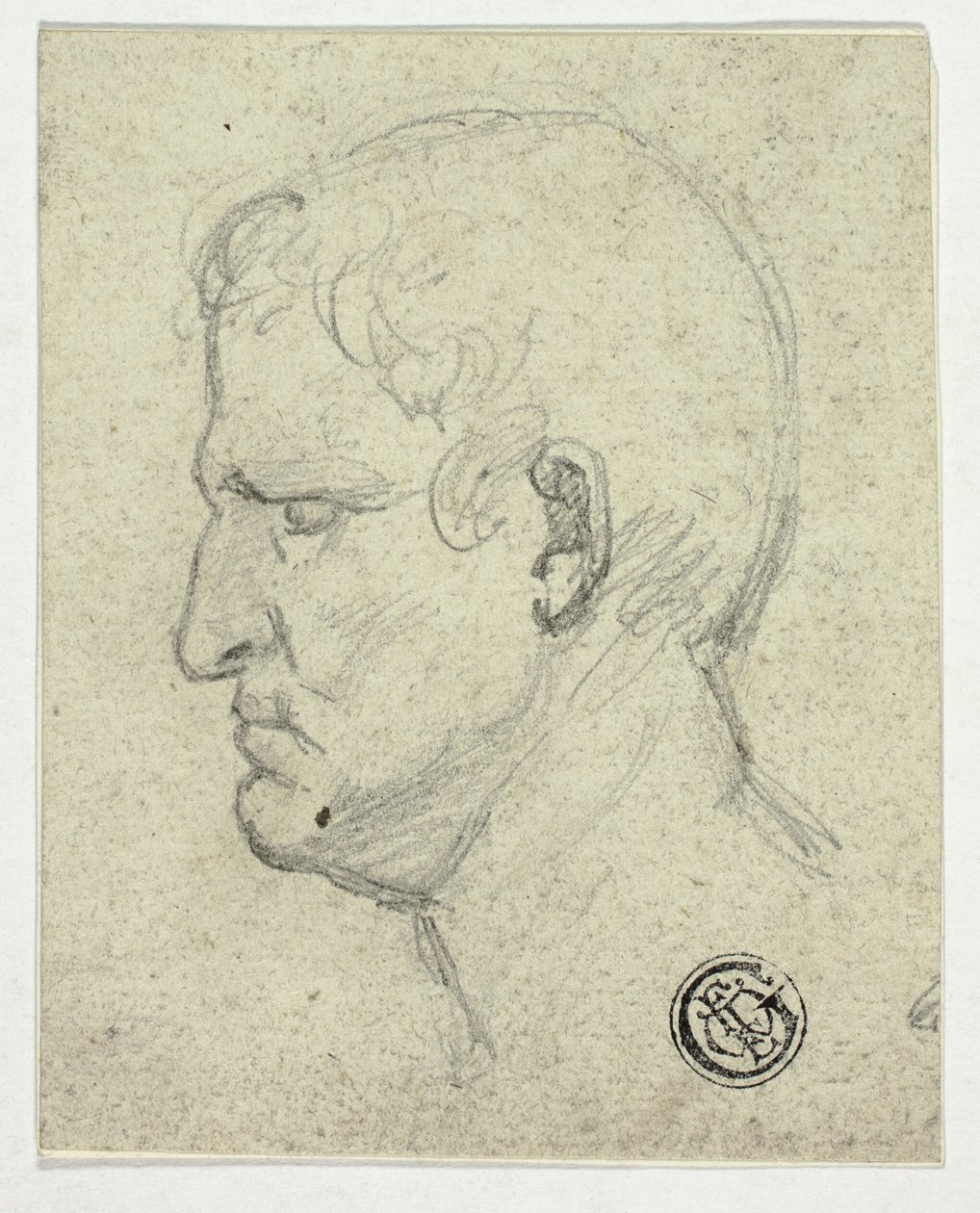 Hoofd van Romeinse keizer door William Mulready
