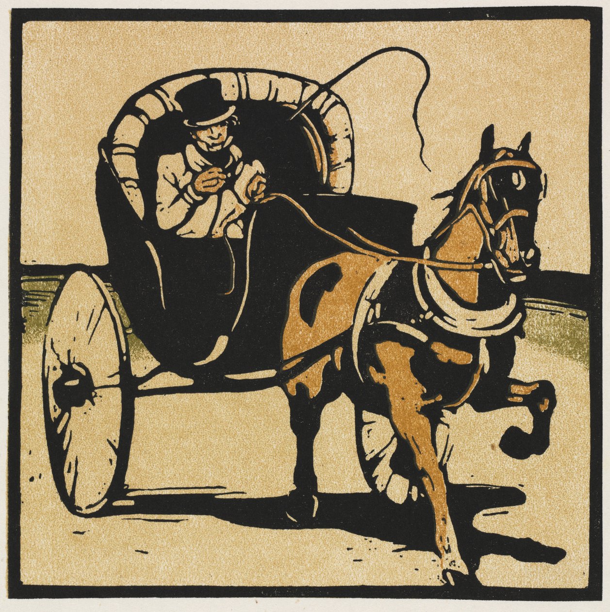 De Cabriolet door William Nicholson