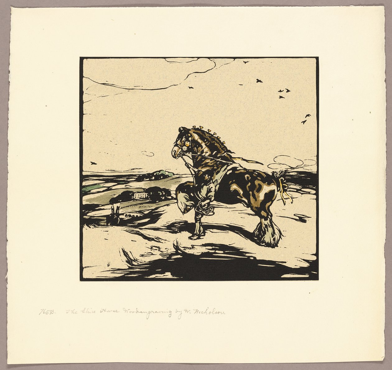 Het Shire paard door William Nicholson