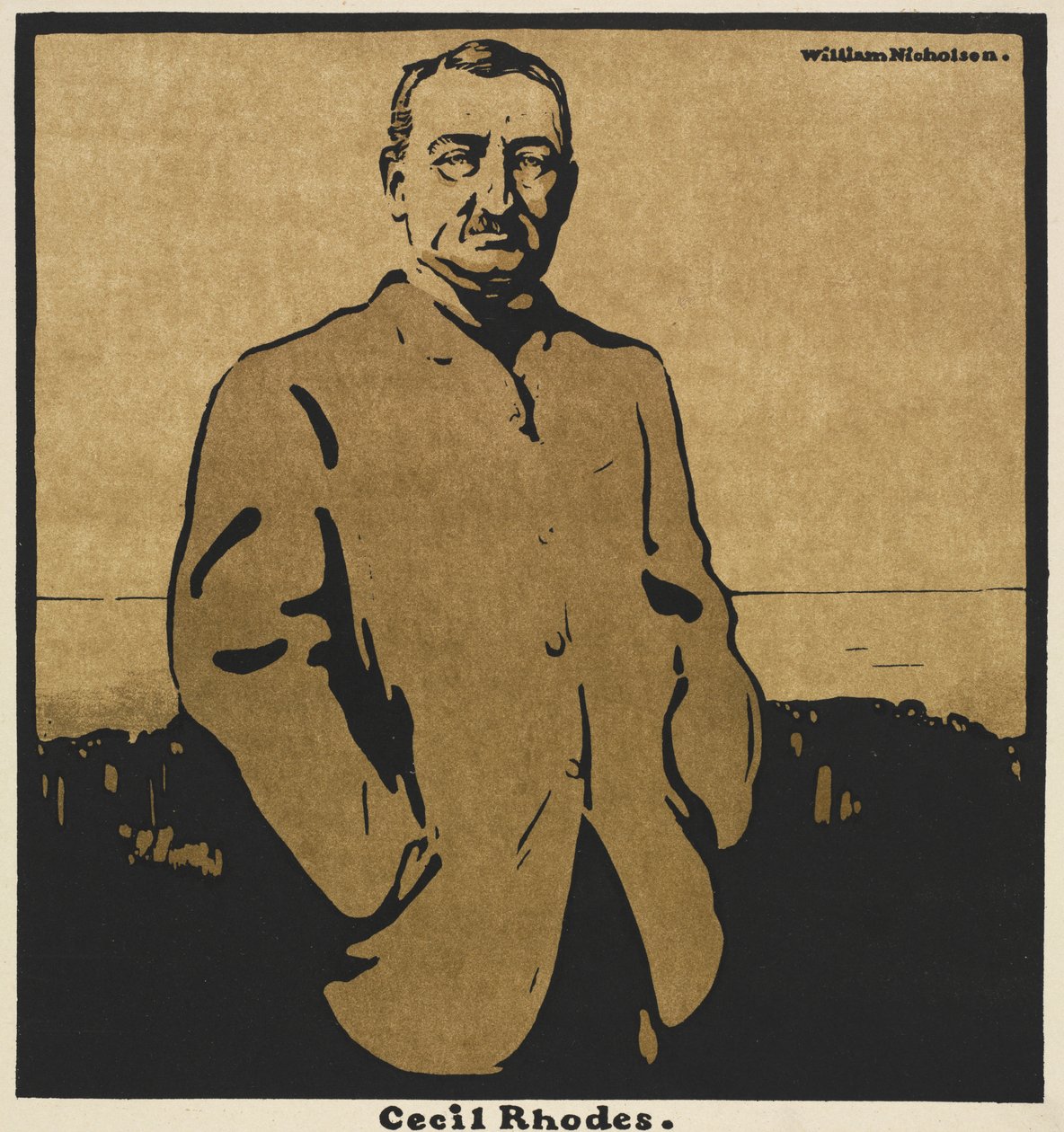 Twaalf portretten: Cecil Rhodes door William Nicholson