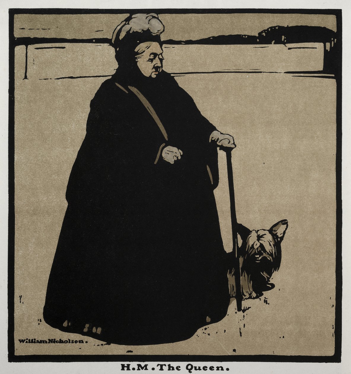 Twaalf Portretten: H. M. de Koningin door William Nicholson