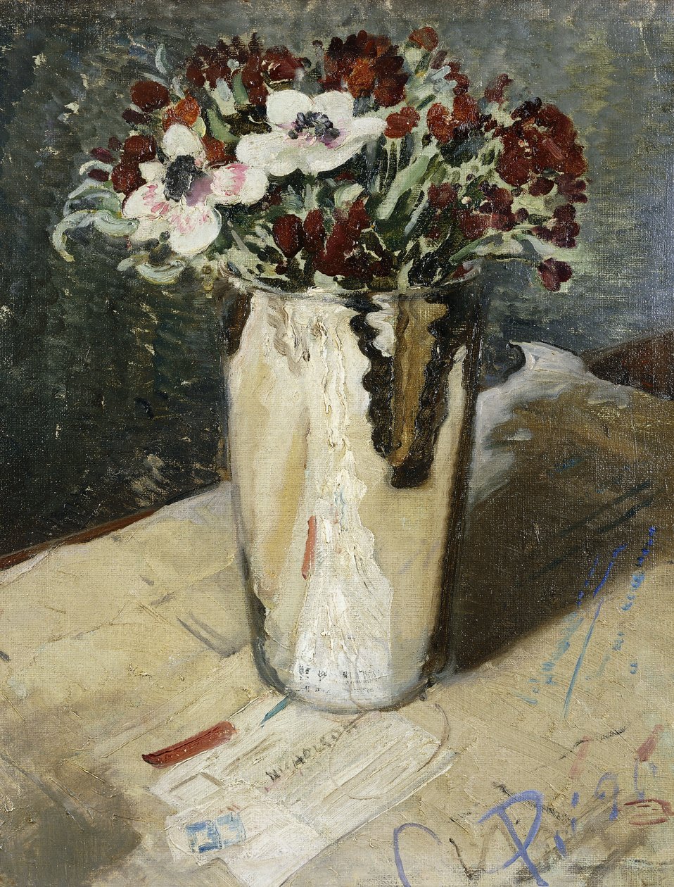 Muurbloemen en Anemonen door William Nicholson