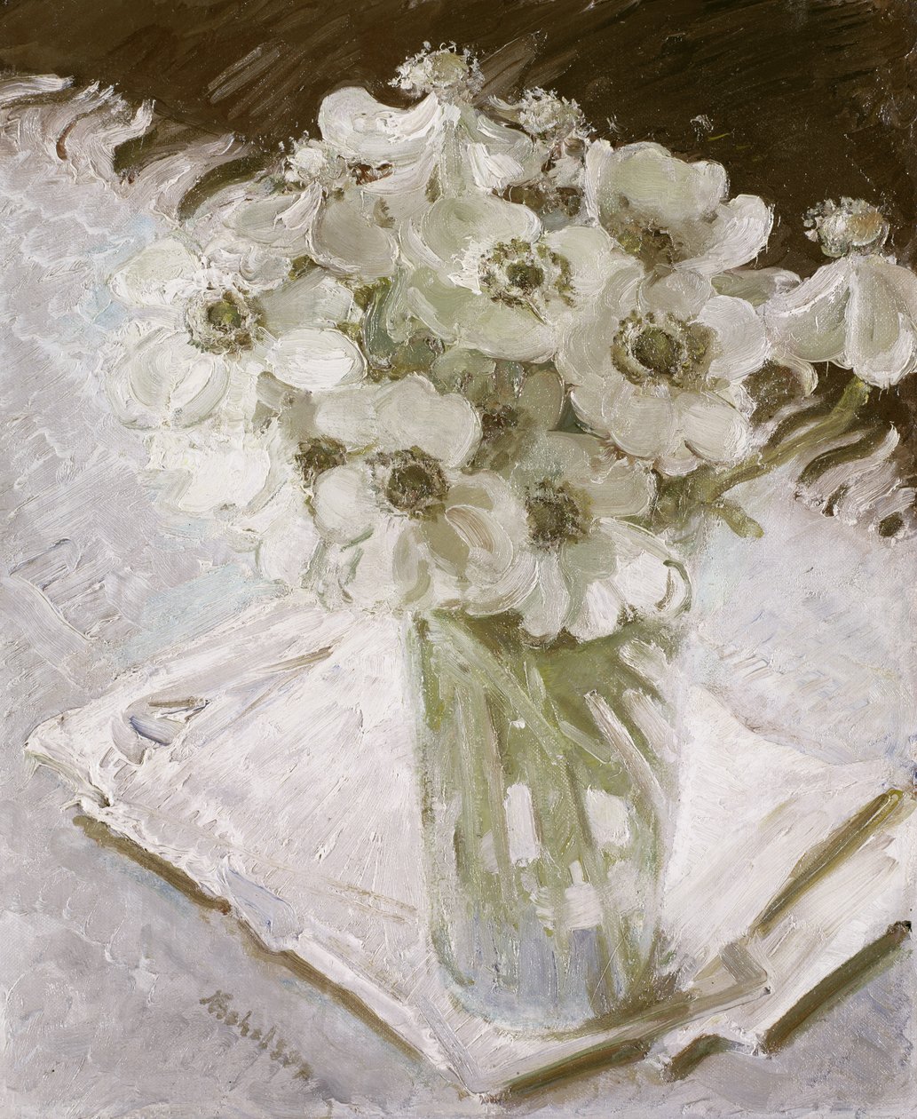 Witte anemonen door William Nicholson