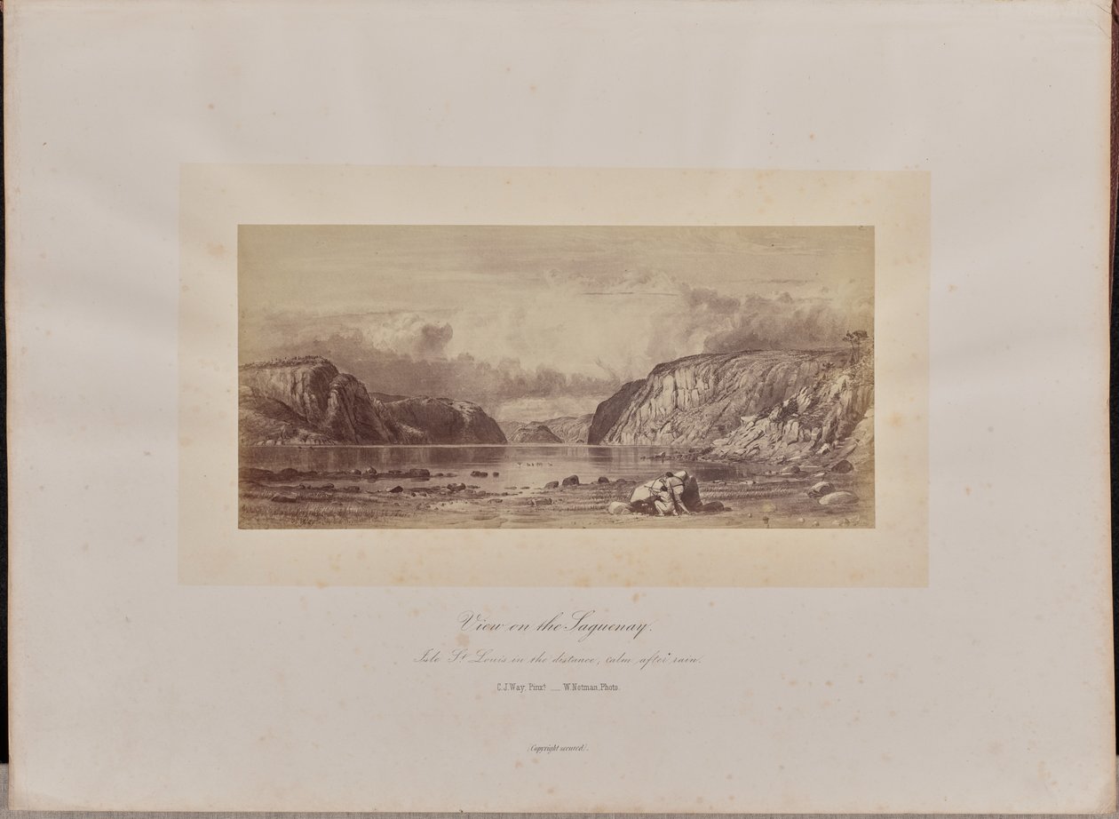 Uitzicht op de Saguenay door William Notman