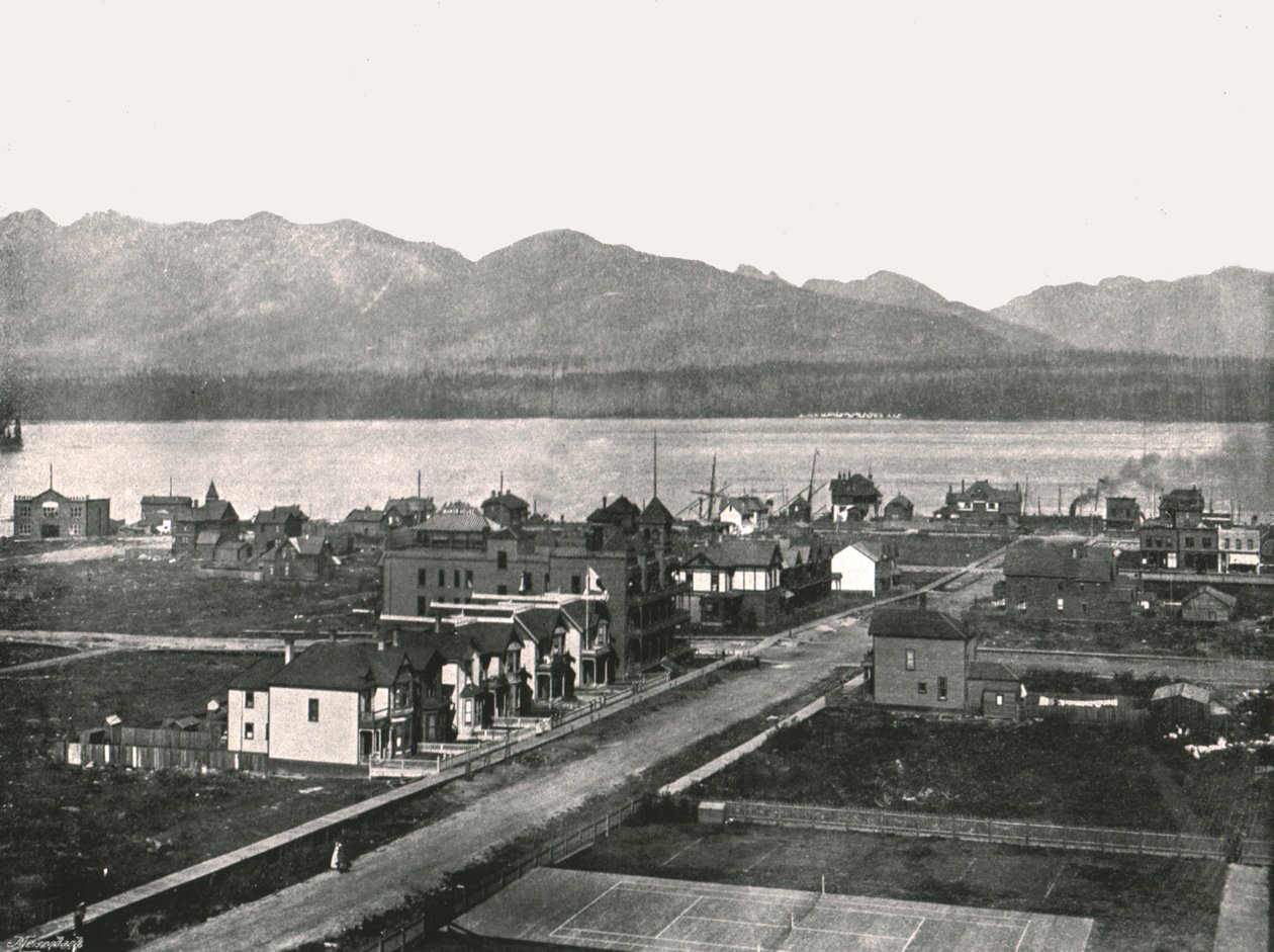 De haven, Vancouver, Canada, 1895 door William Notman and Son