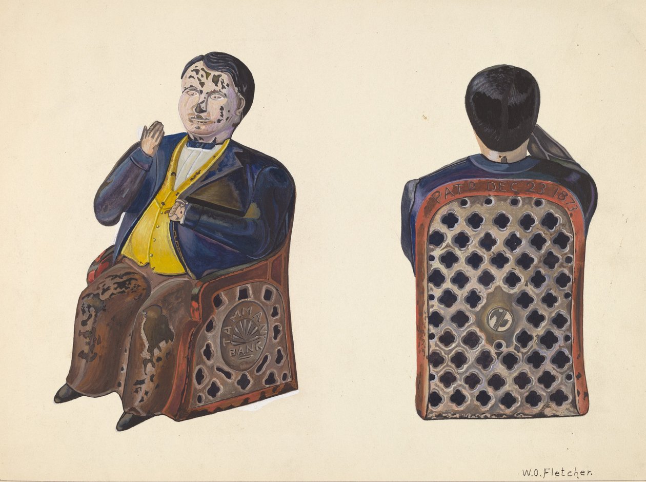 Tammany Speelgoed Spaarpot, ca. 1937 door William O. Fletcher