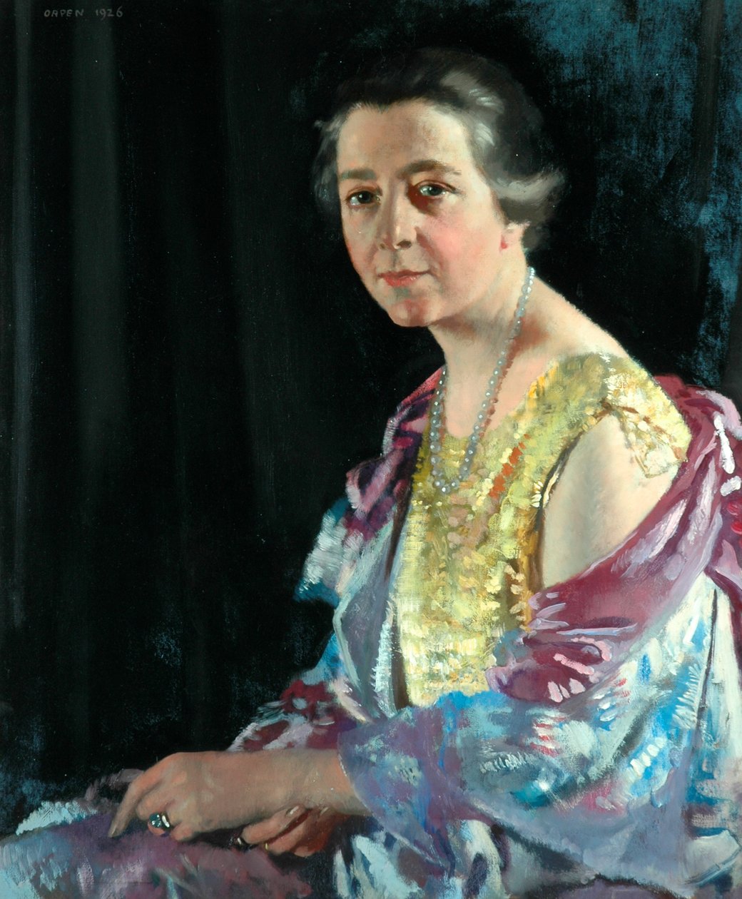 Mevrouw Thomas Howarth, 1926 door William Orpen