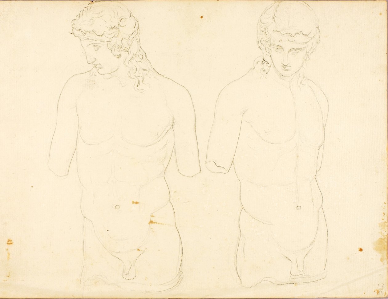 Eros (Vaticaan nr. 250), twee aanzichten door William Page