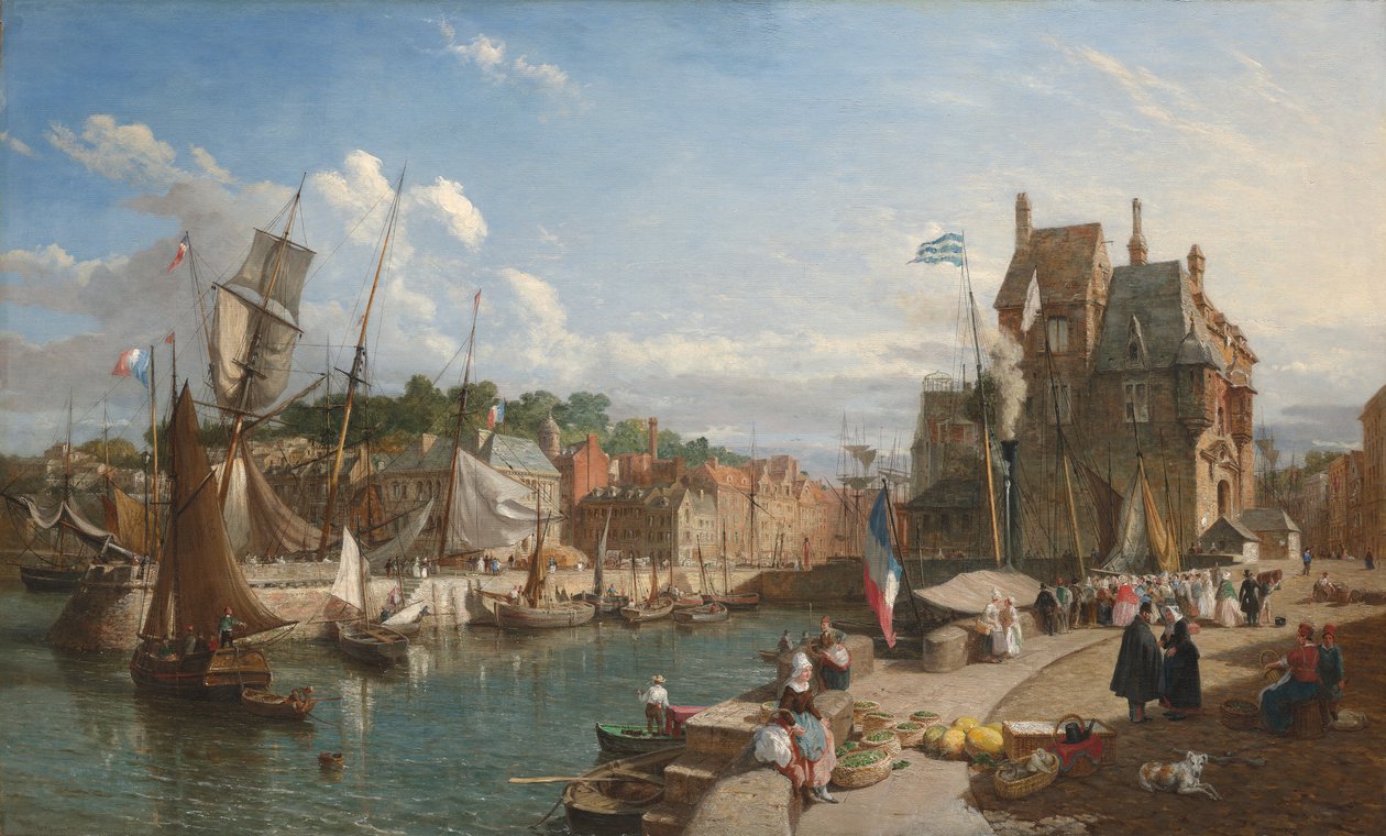 Honfleur, Normandië door William Parrott