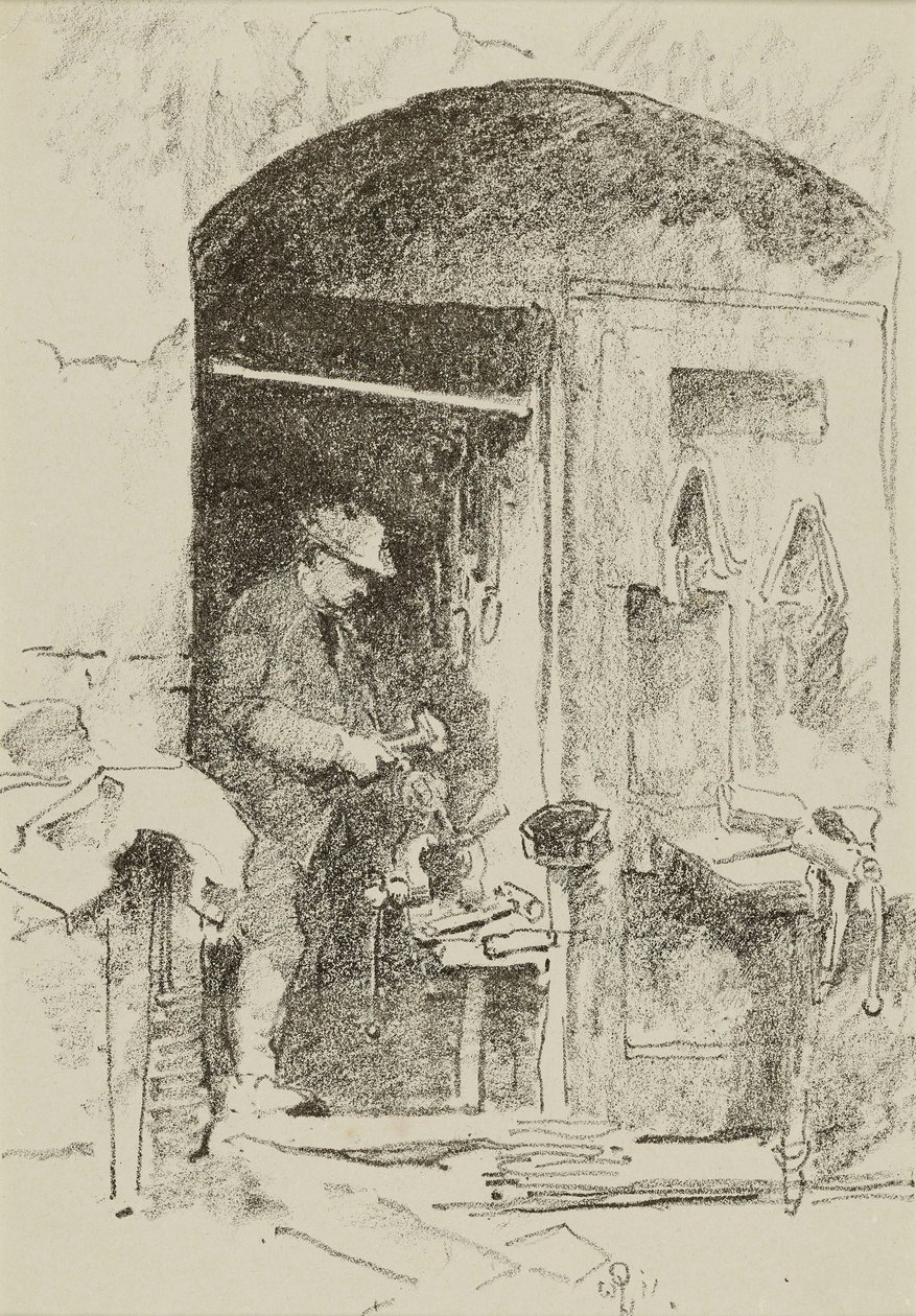 De ijzeren arbeider door William Penhallow Henderson