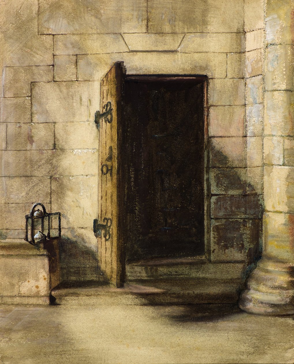 Ingang naar de trap, Oude Toren door William Proudfoot
