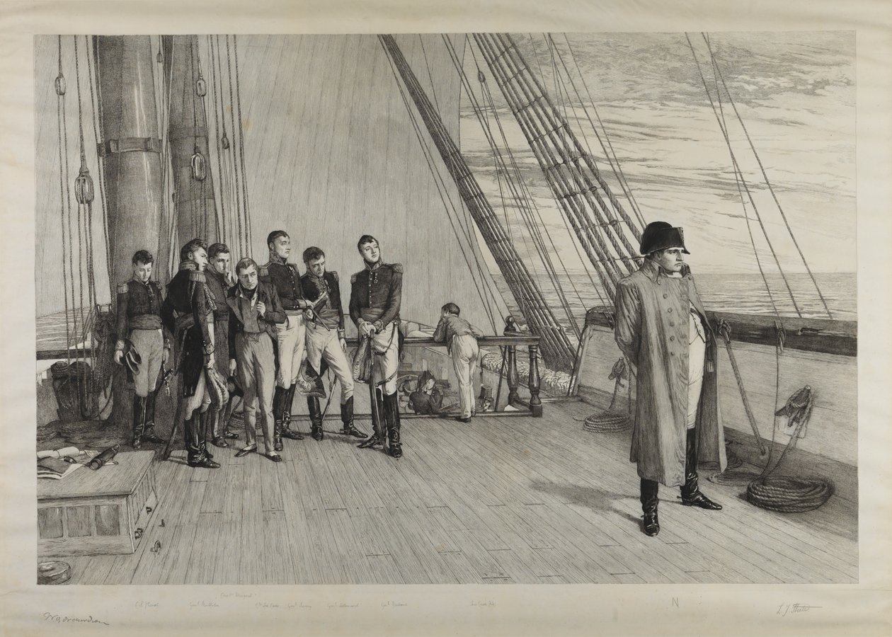 Napoleon aan boord van 