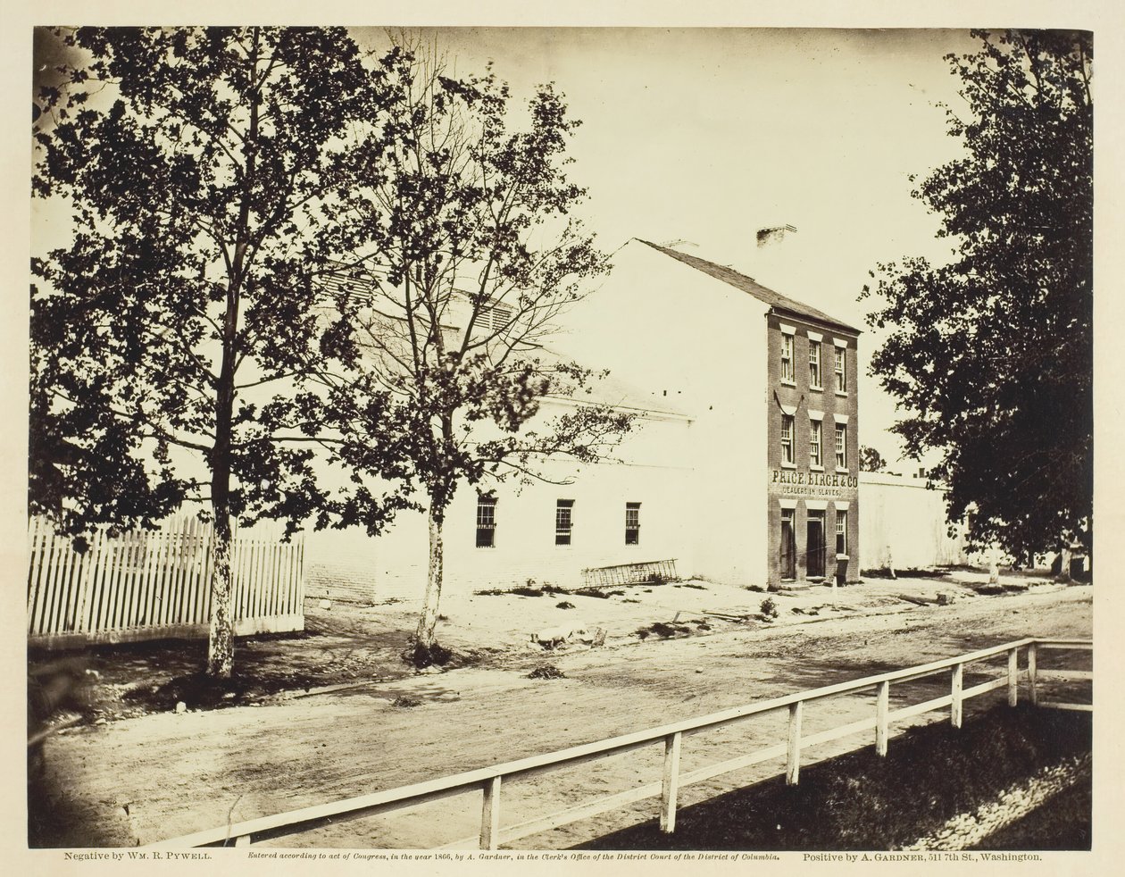 Slavenpen, Alexandria, Virginia, augustus 1862 door William R. Pywell