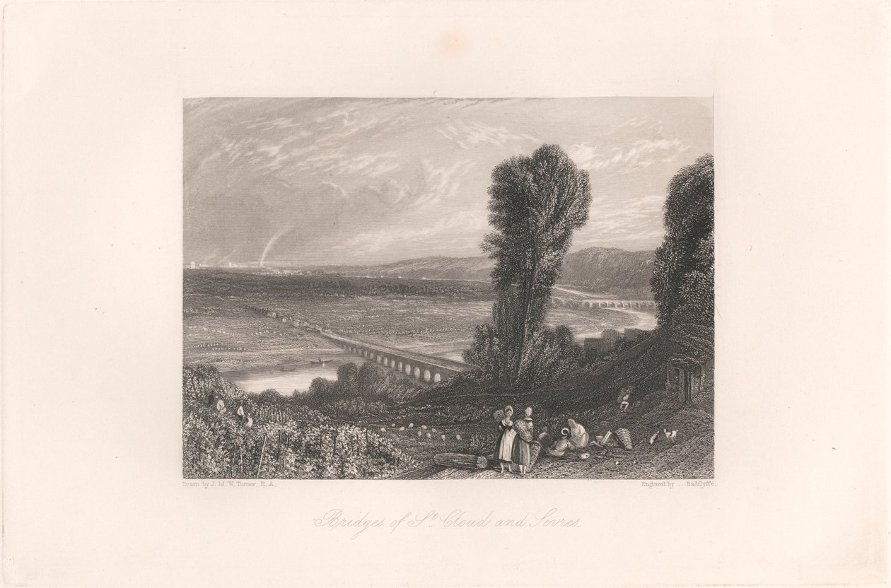 Bruggen van St. Cloud en Sevres door William Radclyffe