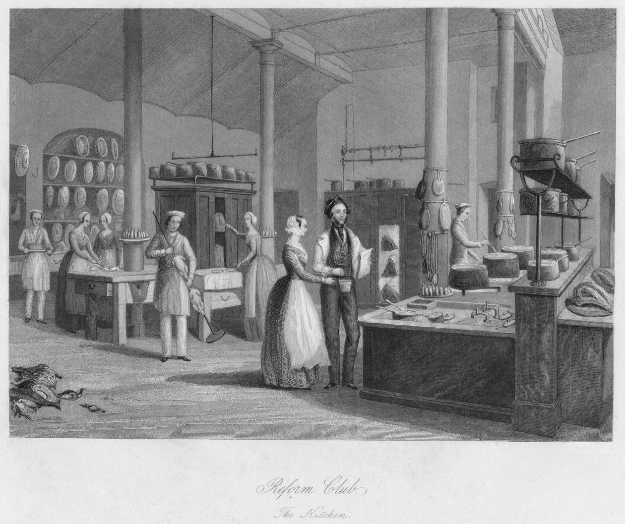 Reform Club. De keuken, ca. 1841 door William Radclyffe
