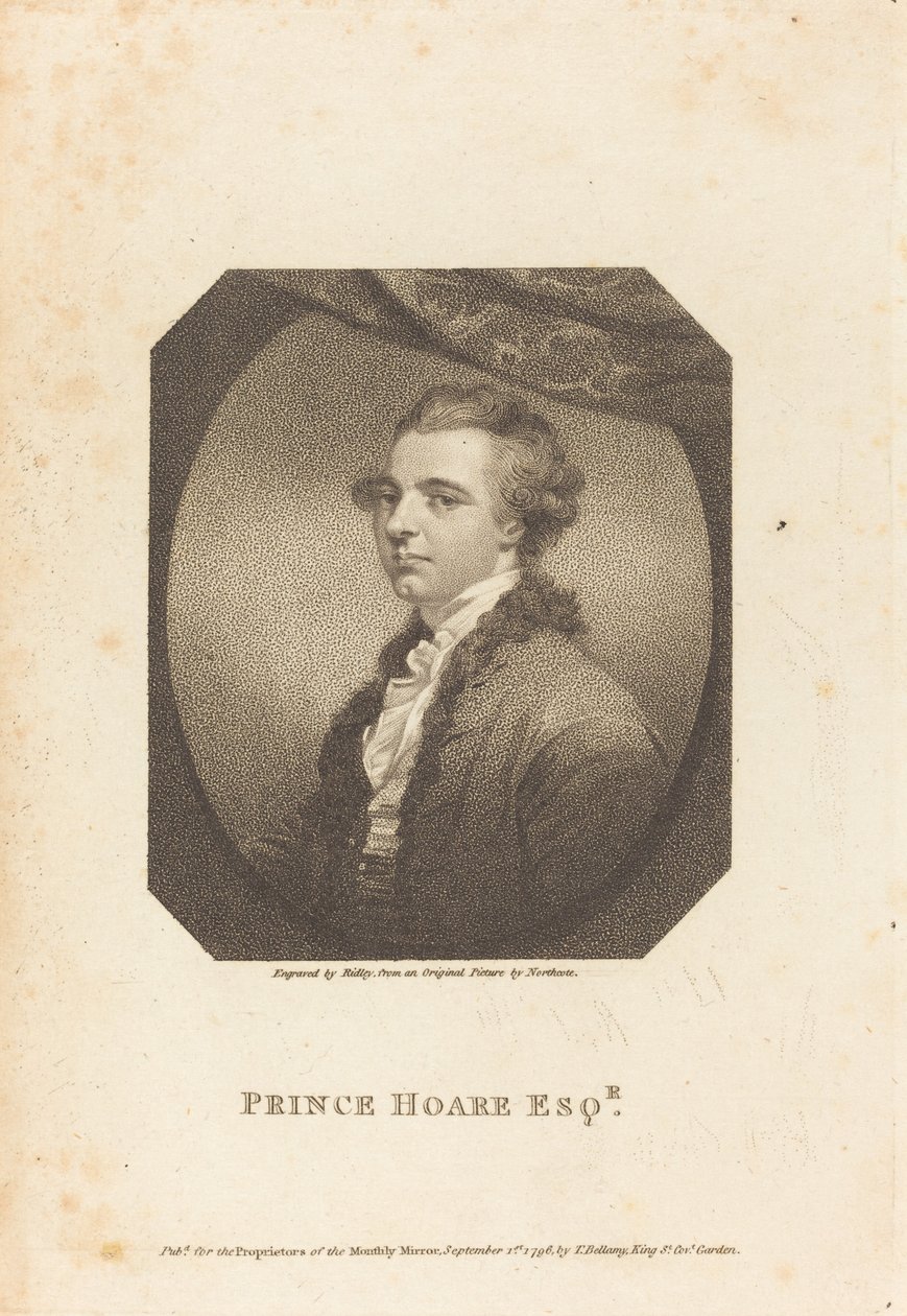 Prince Hoare Esq. door William Ridley after James Northcote