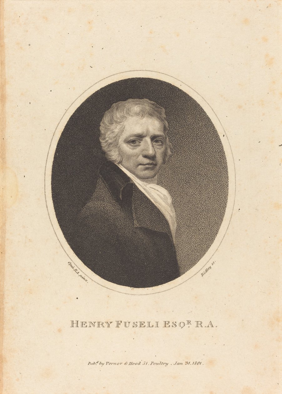 Henry Fuseli door William Ridley after John Opie