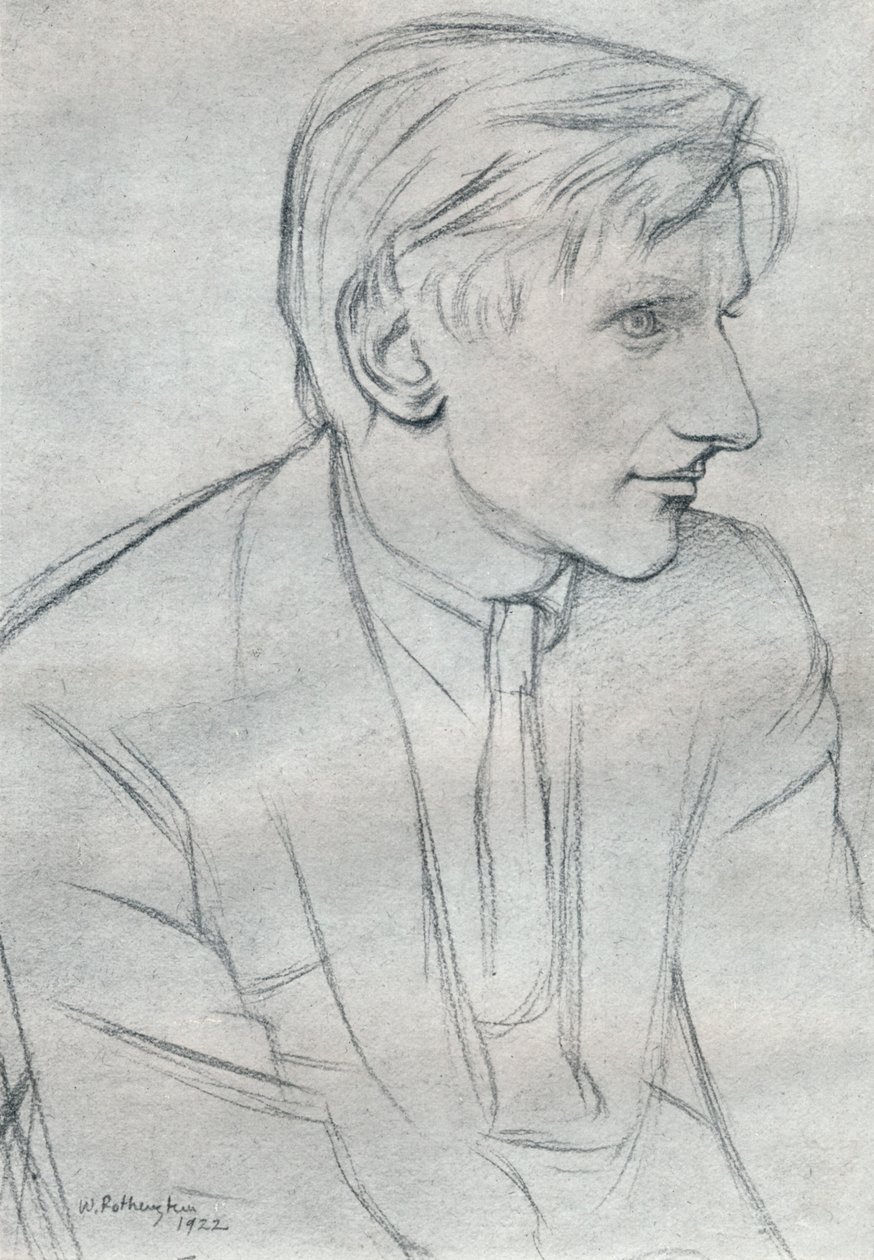 Edmund Charles Blunden door William Rothenstein