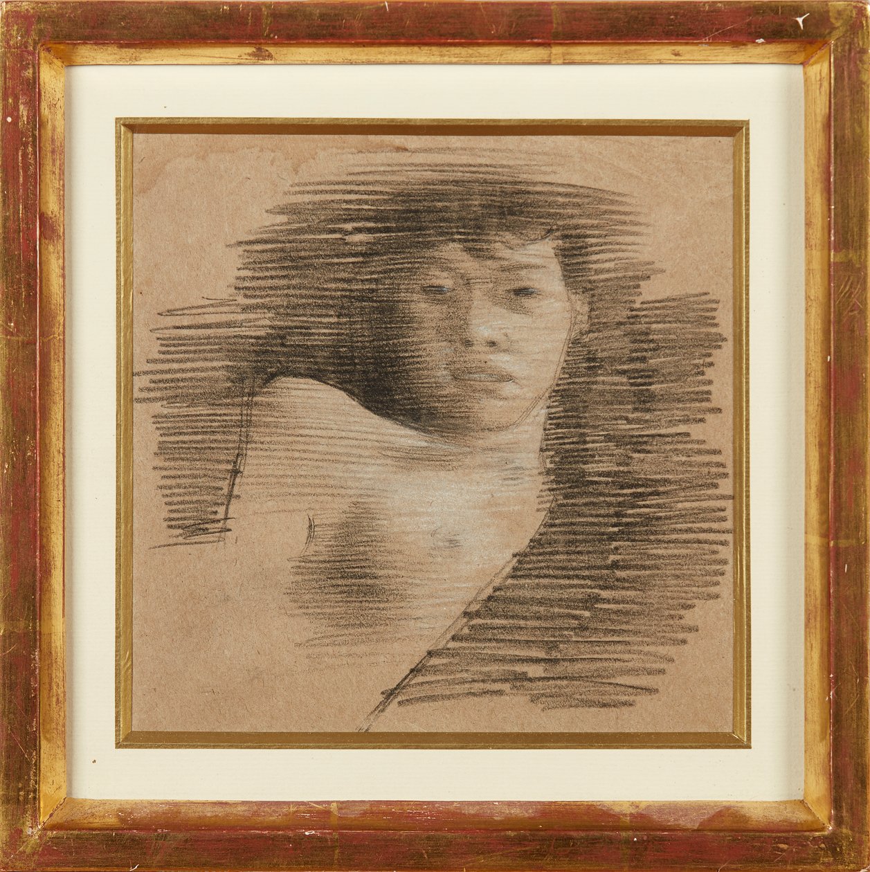 Meisje in Parijs door William Rothenstein