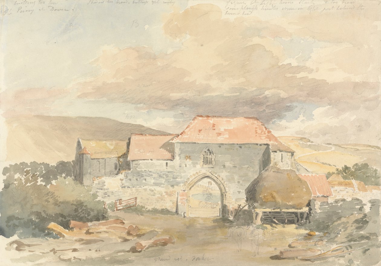 Priorij in Dover door William Sawrey Gilpin