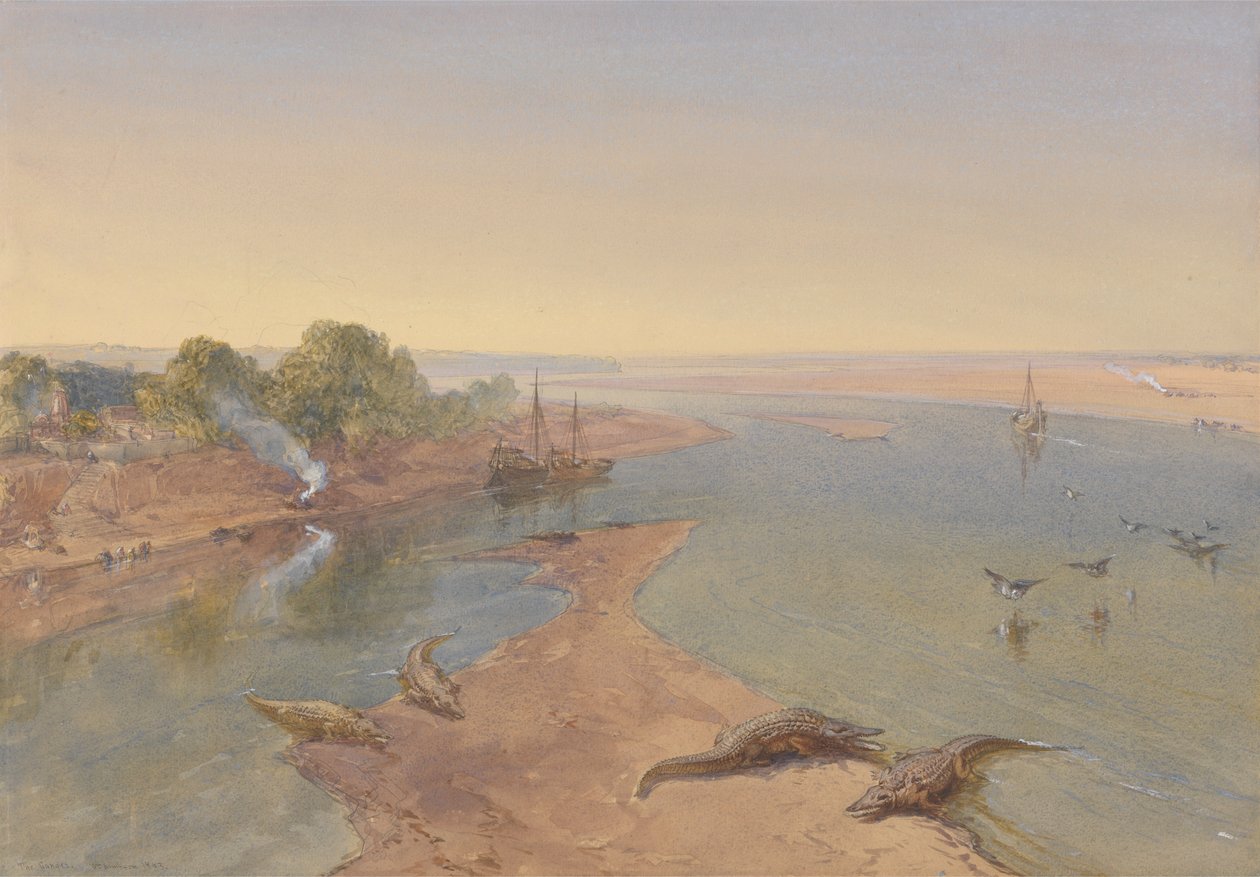 De Ganges door William Simpson