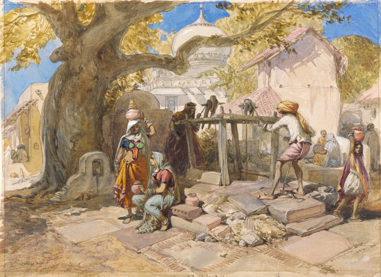 De dorpsput door William Simpson