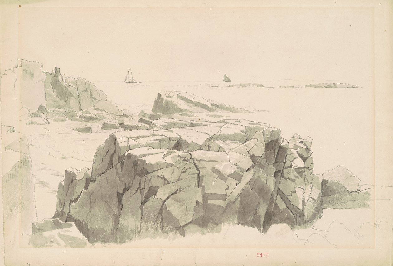 Shag Rocks, Nahant, Massachusetts door William Stanley Haseltine