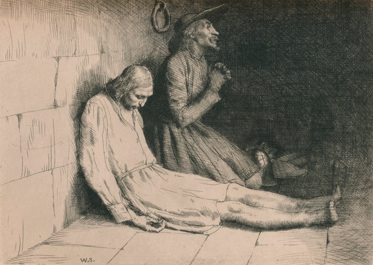 Christen en Hoopvol in de kerker, ca. 1916 door William Strang